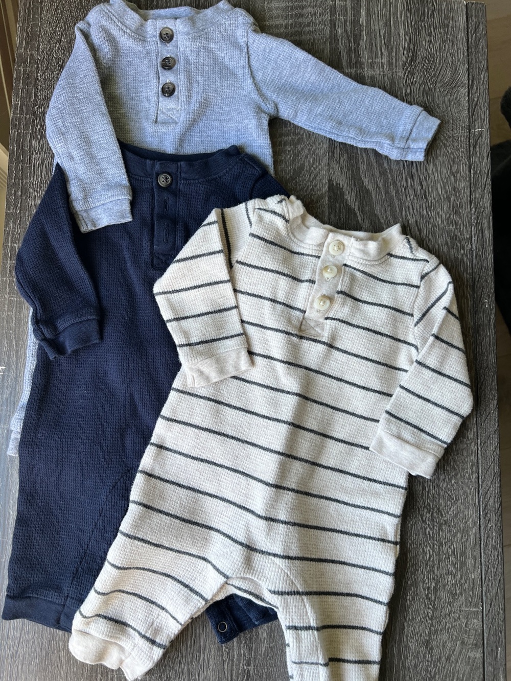 Old Navy Baby Thermal Romper Bundle | 0-3 Months